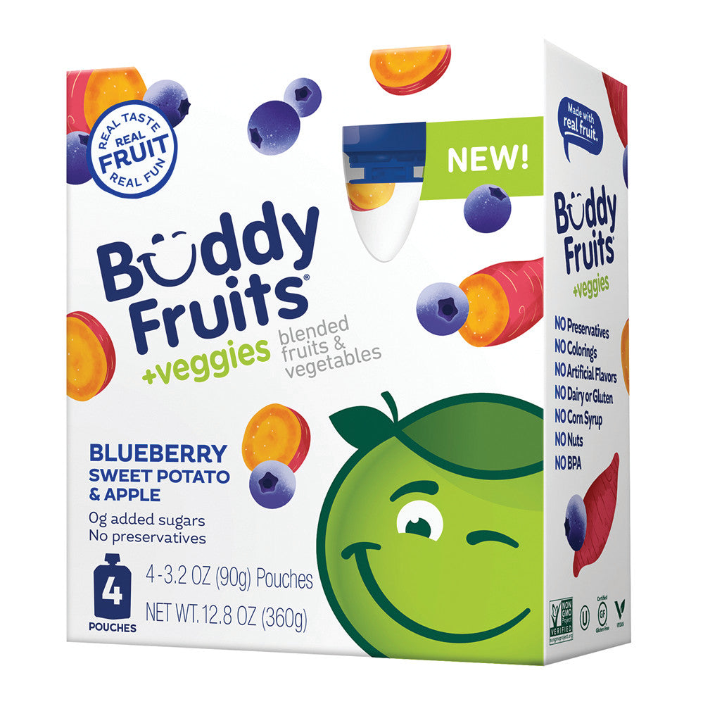 Wholesale Buddy Fruits + Veggies Blueberry Sweet Potato & Apple 12.8 Oz Box- Bulk