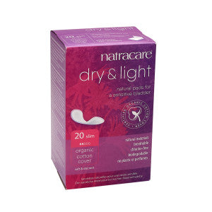 Wholesale Natracare Dry & Light Incontinence Slim Pad Box- Bulk