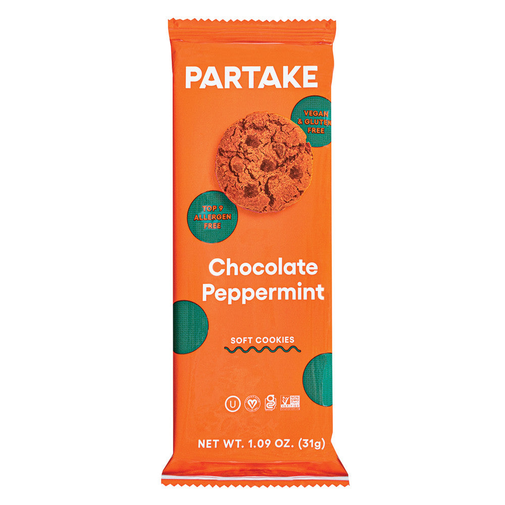 Wholesale Partake Soft Chocolate Peppermint 1.09 Oz Bulk