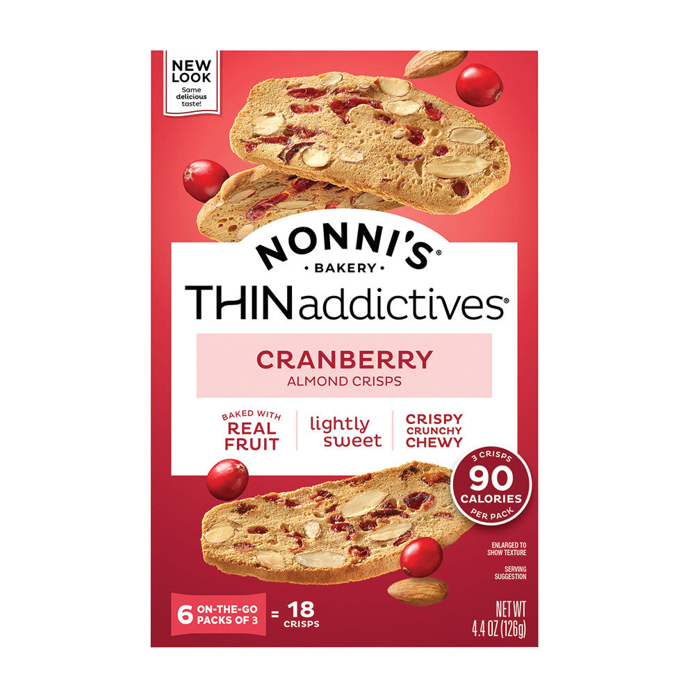 Wholesale Nonni'S - Thinaddictives Cranberry Almond (6Ct) - 4.4Oz- Bulk