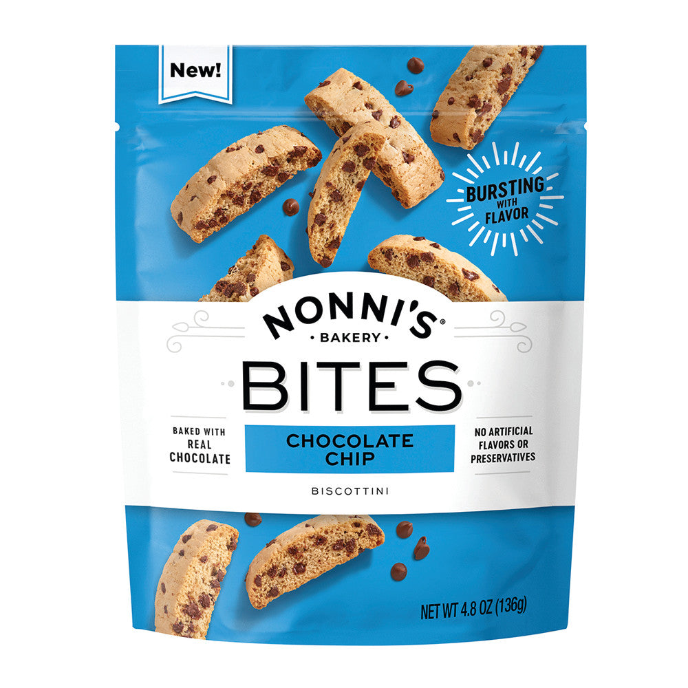 Wholesale Nonni'S - Biscottini Bites - Chocolate Chip - 4.8Oz Bulk
