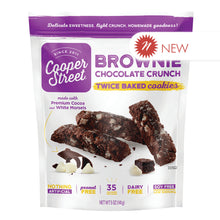 Wholesale Cooper Street Brownie Chocolate Crunch Twice Baked Cookies 5 Oz Pouch- Bulk