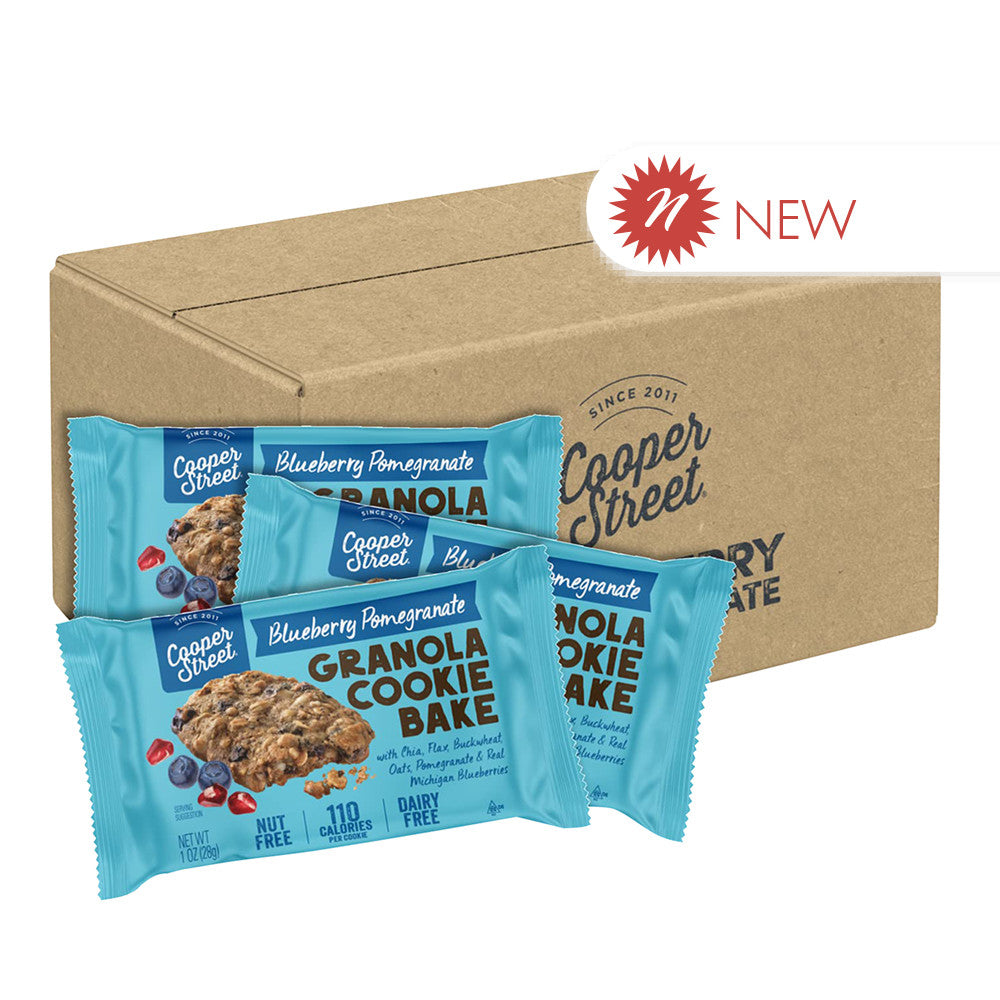 Wholesale Cooper Street Granola Bakes Blueberry/Pomegranate 1 Oz Bar- Bulk