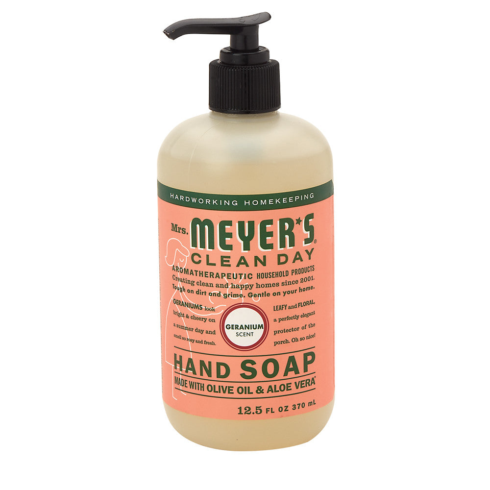 Mrs. Meyer'S Geranium Liquid Hand Soap 12.5 Oz Pump Bottle