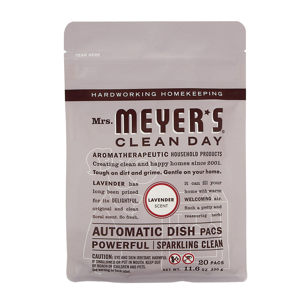 Mrs. Meyer'S Lavender Automatic Dishwasher Packs 12.7 Oz Pouch