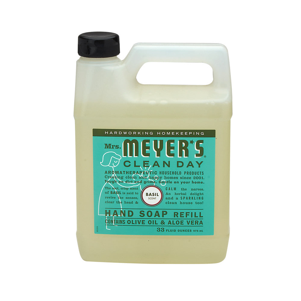 Mrs. Meyer'S Basil Liquid Hand Soap Refill 33 Oz Jug