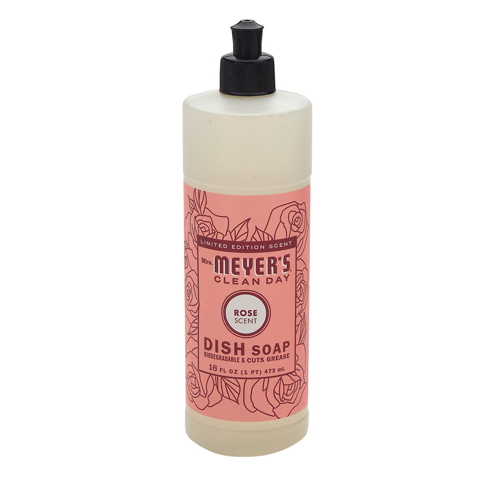 Wholesale Mrs. Meyer'S Clean Day Liquid Dish Soap Rose 16 Oz Bottle- Bulk