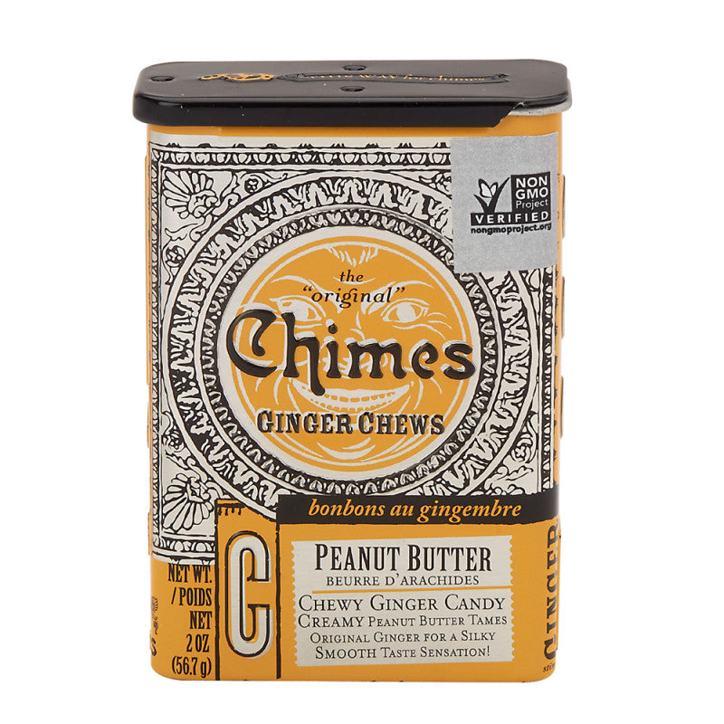 Wholesale Chimes Peanut Butter Ginger Chews 2 Oz 20 Ct Tin Bulk