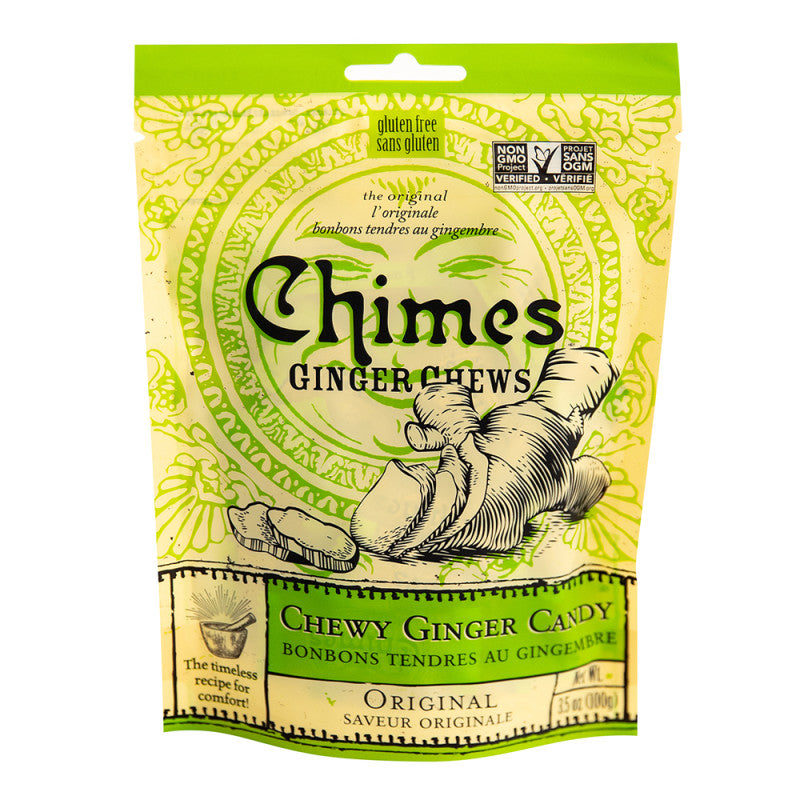 Wholesale Chimes Original Ginger Chews 3.5 Oz Pouch- Bulk