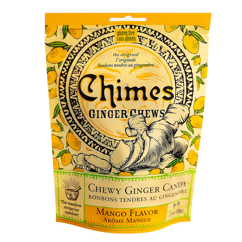 Wholesale Chimes Mango Ginger Chews 3.5 Oz Pouch Bulk