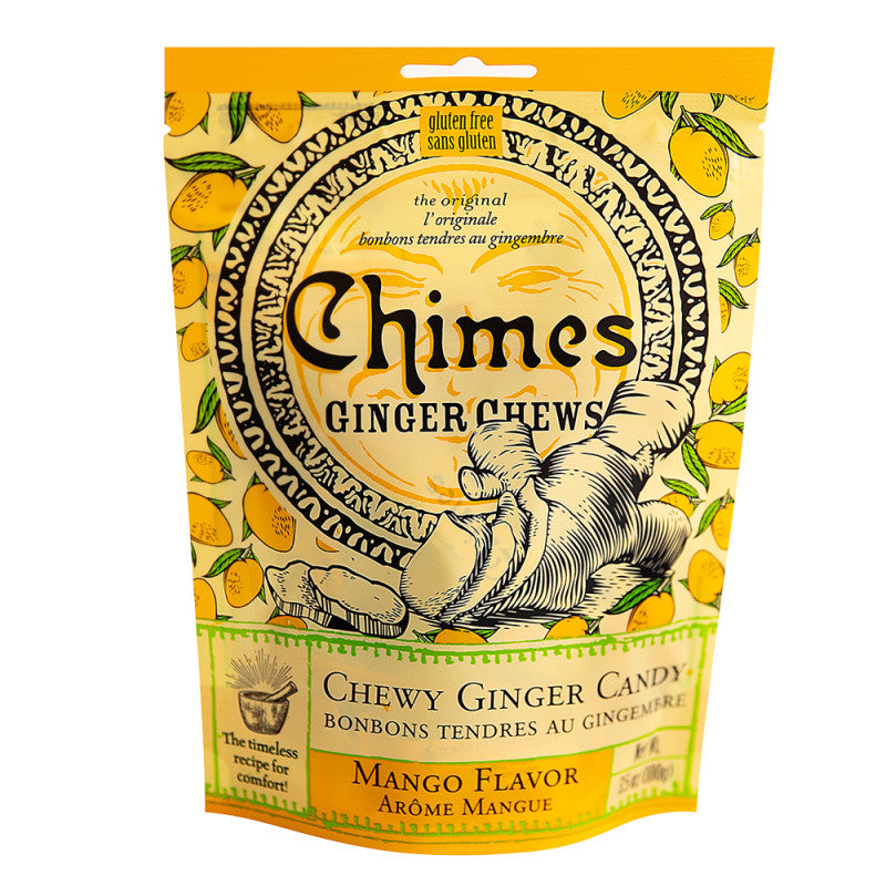 Wholesale Chimes Mango Ginger Chews 3.5 Oz Pouch- Bulk