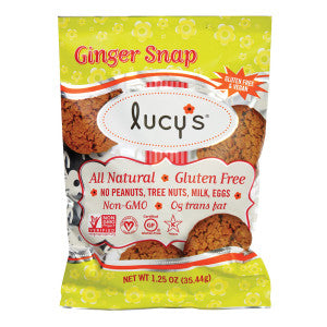 Wholesale Lucy'S Gluten Free Ginger Snap Cookies 1.25 Oz Bag 12ct Box- Bulk