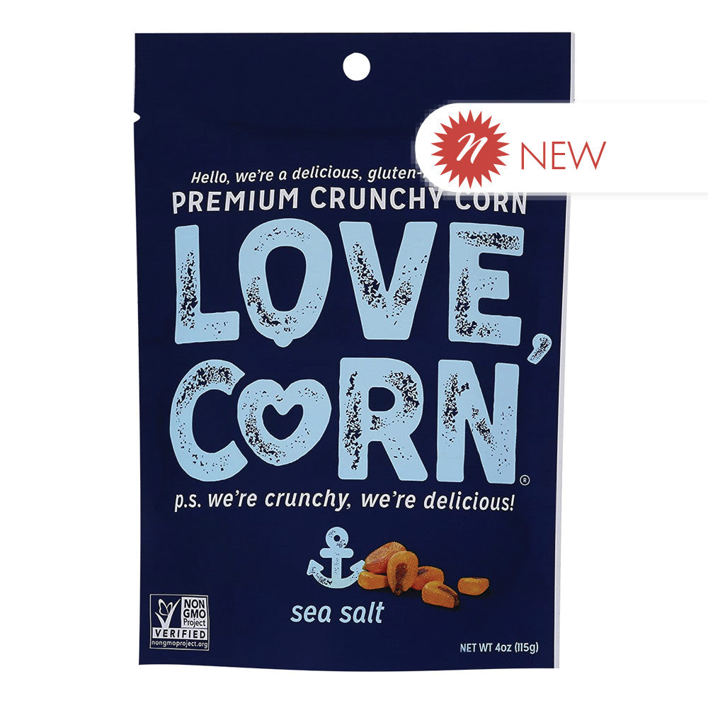 Wholesale Love Corn Sea Salt 4 Oz Pouch Bulk