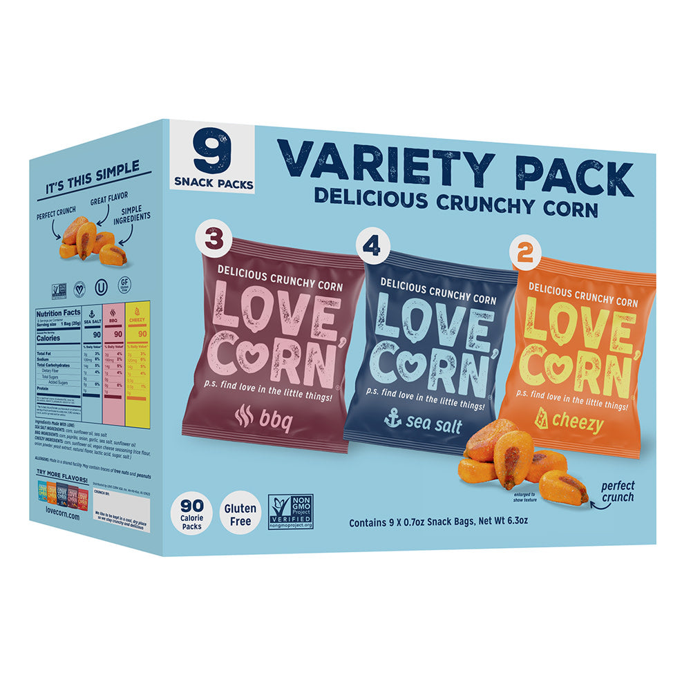 Wholesale Love Corn Variety Pack 6.3 Oz Box- Bulk