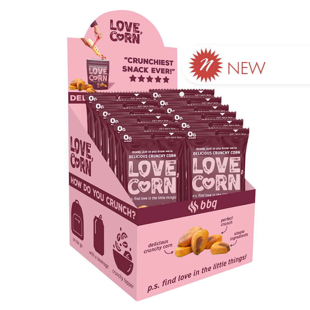Wholesale Love Corn Snack Tube Bbq 1 Oz Bulk