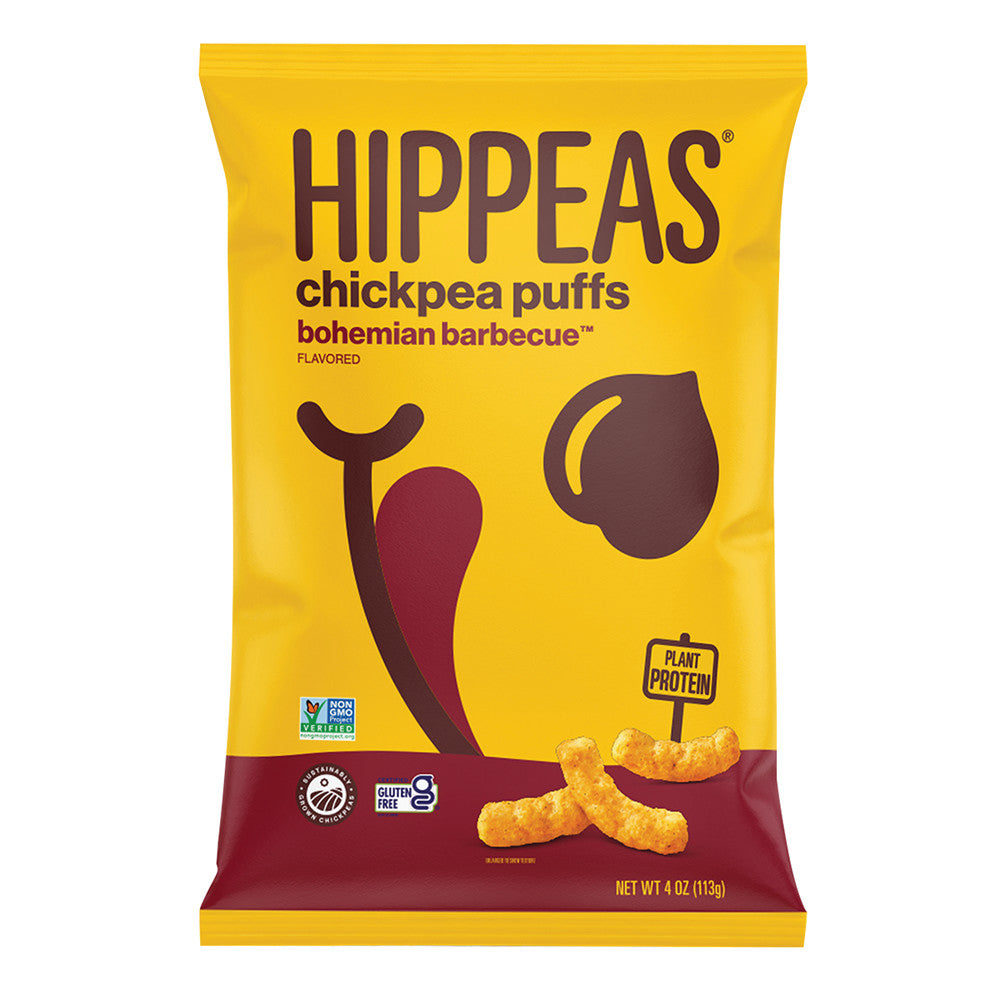 Wholesale Hippeas Bohemian Bbq Chickpea Puffs 4 Oz Bag- Bulk