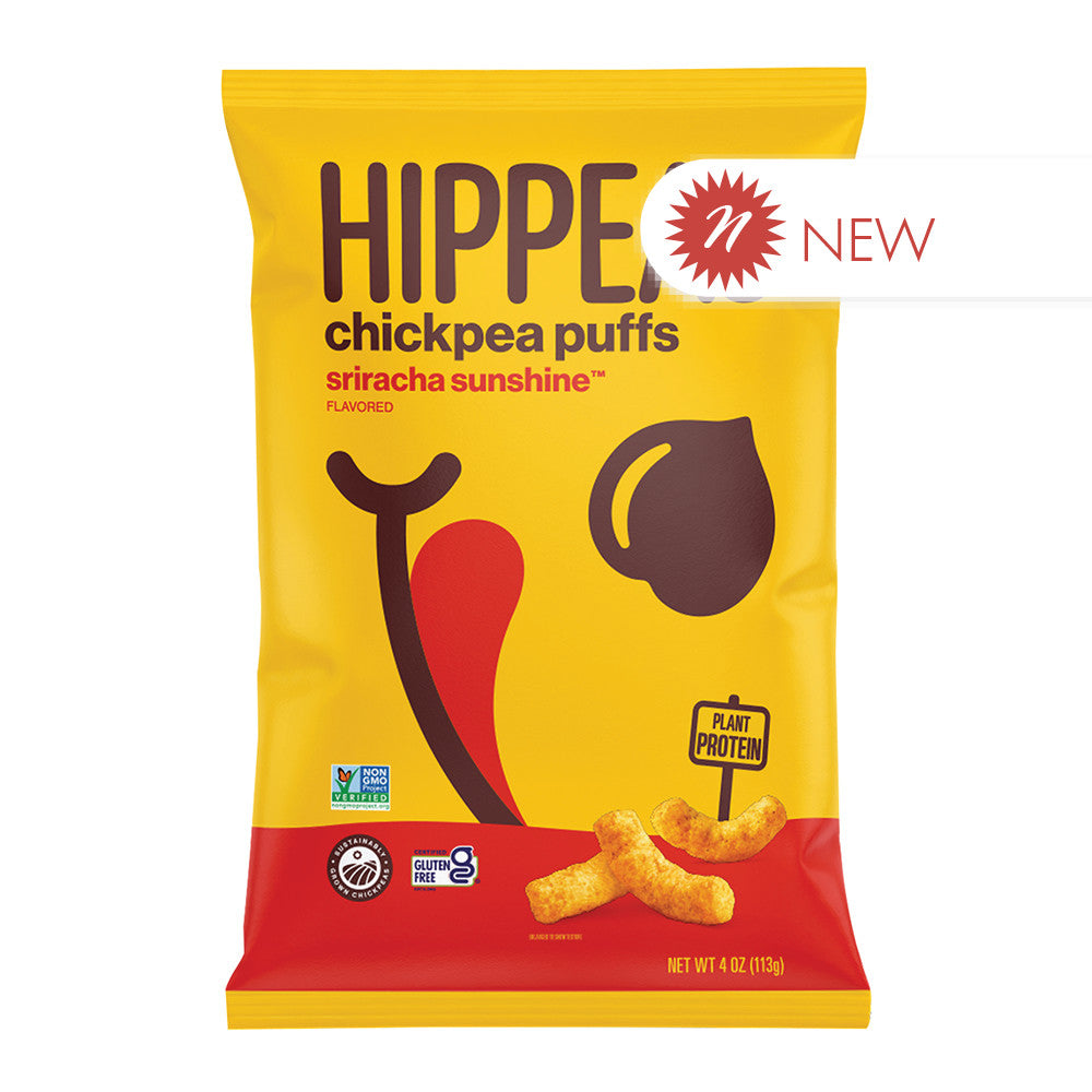 Wholesale Hippeas - Chickpea Puffs - Sriracha Sunshne - 4Oz-12ct Case Bulk