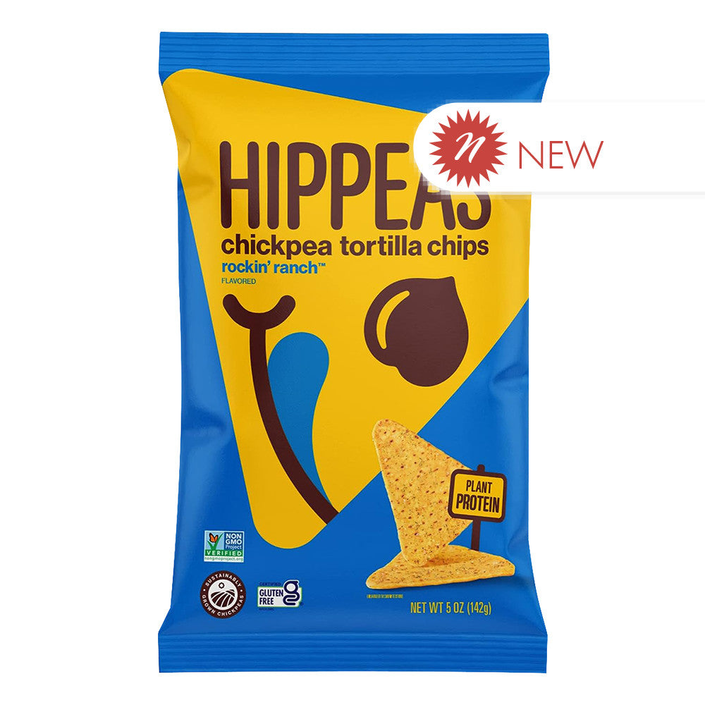 Wholesale Hippeas Chickpea Tortilla Chip Rockin Ranch 5 Oz Bag- Bulk