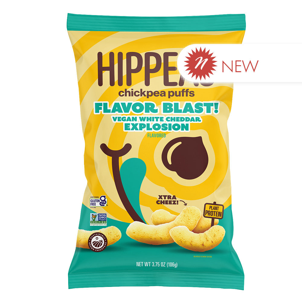 Wholesale Hippeas - Flavor Blast Vegn Wht Chdr Expl - 3.75Oz- Bulk