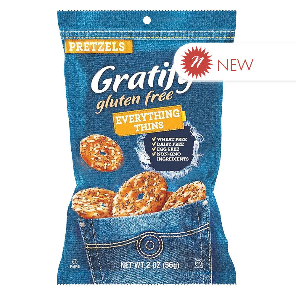 Wholesale Gratify On The Go Everything Thins Pretzels 2 Oz Bag-8ct Case Bulk