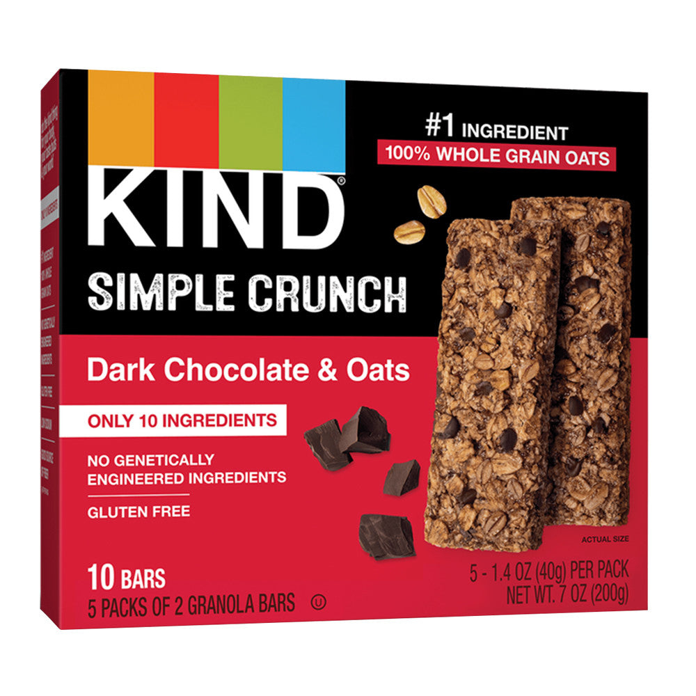 Kind Simple Crunch Oats & Dark Chocolate 7 Oz Box
