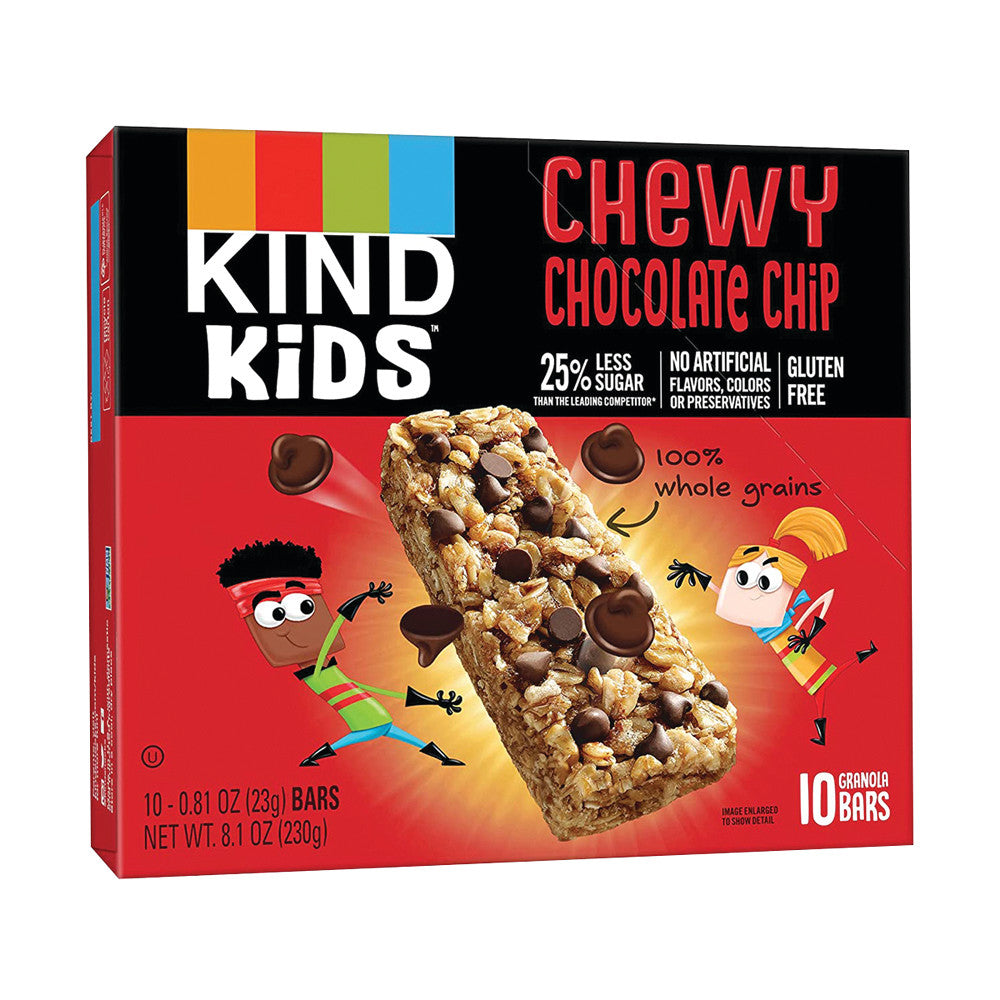 Wholesale Kind Kids Chewy Chocolate Chip Bar 8.10 Oz 10 Count Bulk