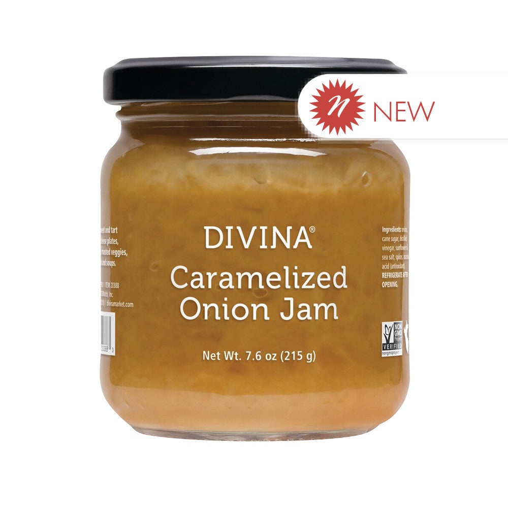Wholesale Divina Caramelized Onion Jam 7.6 Oz Jar- Bulk