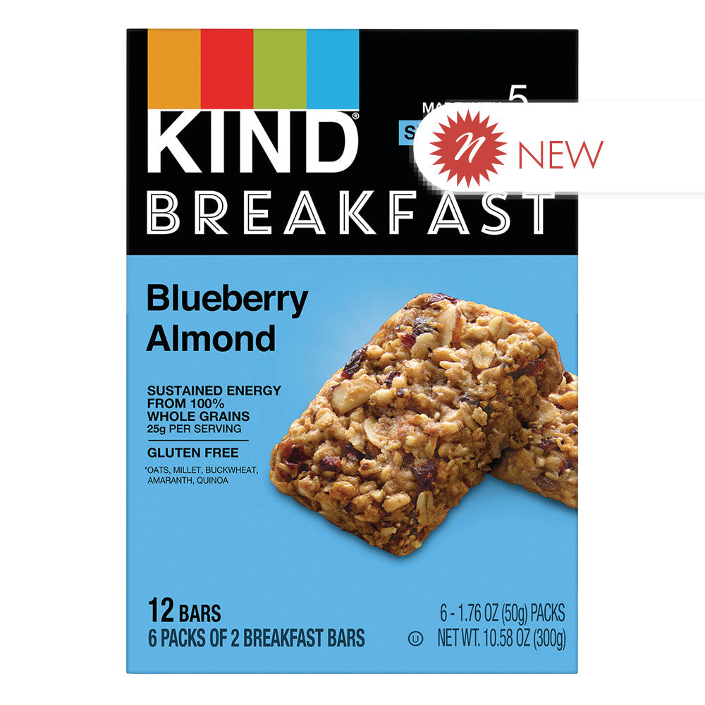 Wholesale Kind Breakfast Blueberry Almond 10.58 Oz 6 Ct- Bulk