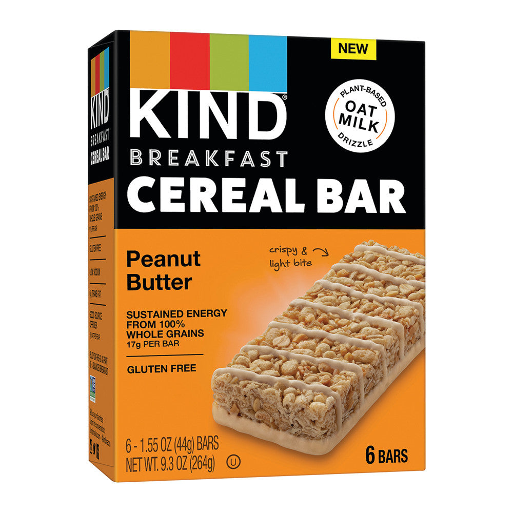 Wholesale Kind Breakfast Cereal Bars Peanut Butter 9.3 Oz Box Bulk