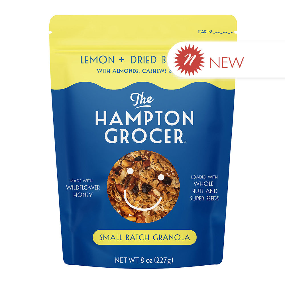 Wholesale The Hampton Grocer Lemon Dried Blueberry Grain 8 Oz Pouch Bulk