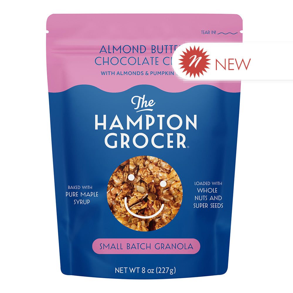 Wholesale The Hampton Grocer Almond Butter Chocolate Chunk Granola 8 Oz Pouch Bulk