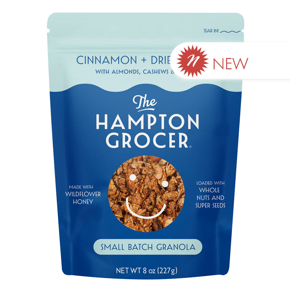 Wholesale The Hampton Grocer Dried Cherry & Cinnamon Granola 8 Oz Pouch- Bulk