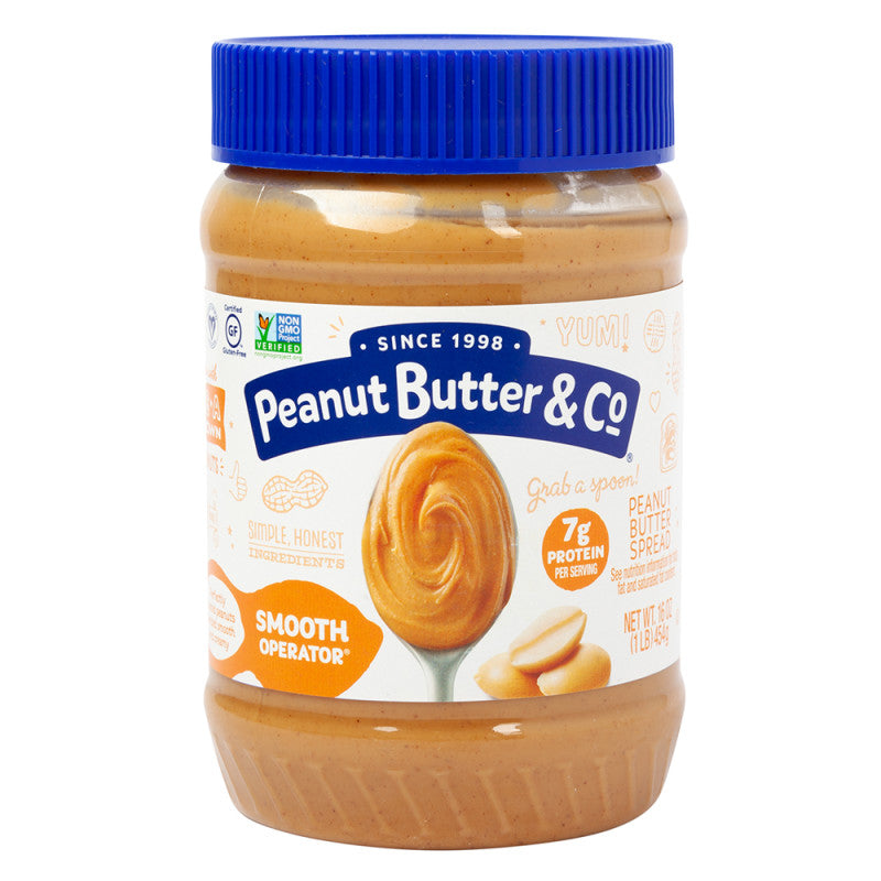 Wholesale Peanut Butter Co Smooth Operator Peanut Butter 16 Oz Jar - 6ct Case Bulk