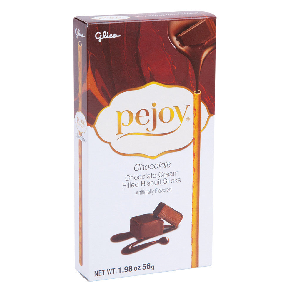 Wholesale Pocky Pejoy Chocolate Cream Filled Biscuit Sticks 1.98 Oz Box Bulk
