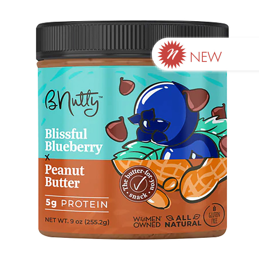 Bnutty Blissful Blueberry Peanut Butter 9 Oz Jar