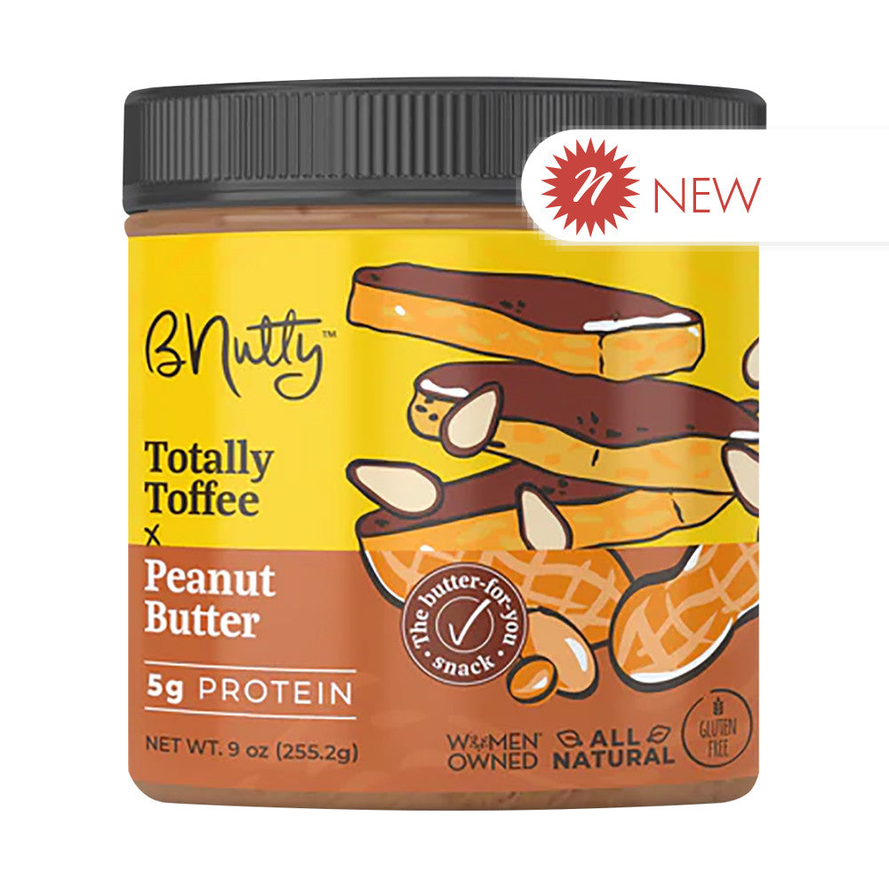 Bnutty Total Toffee Peanut Butter 9 Oz Jar
