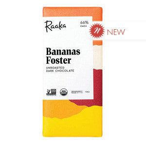 Wholesale Raaka Mini Bars 68% Dark Chocolate With Bananas Foster 0.28 Oz- Bulk
