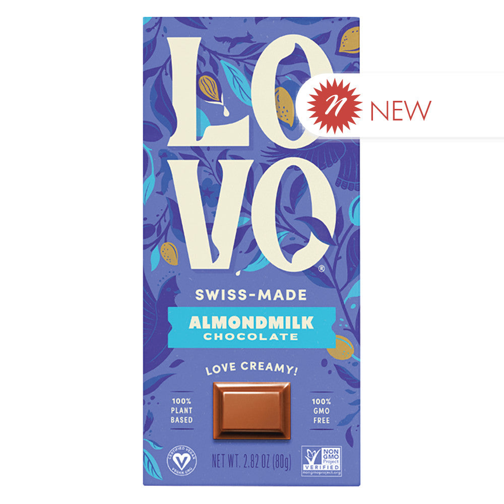Lovo Bar Almondmilk Chocolate 2.8Oz BoxNCase