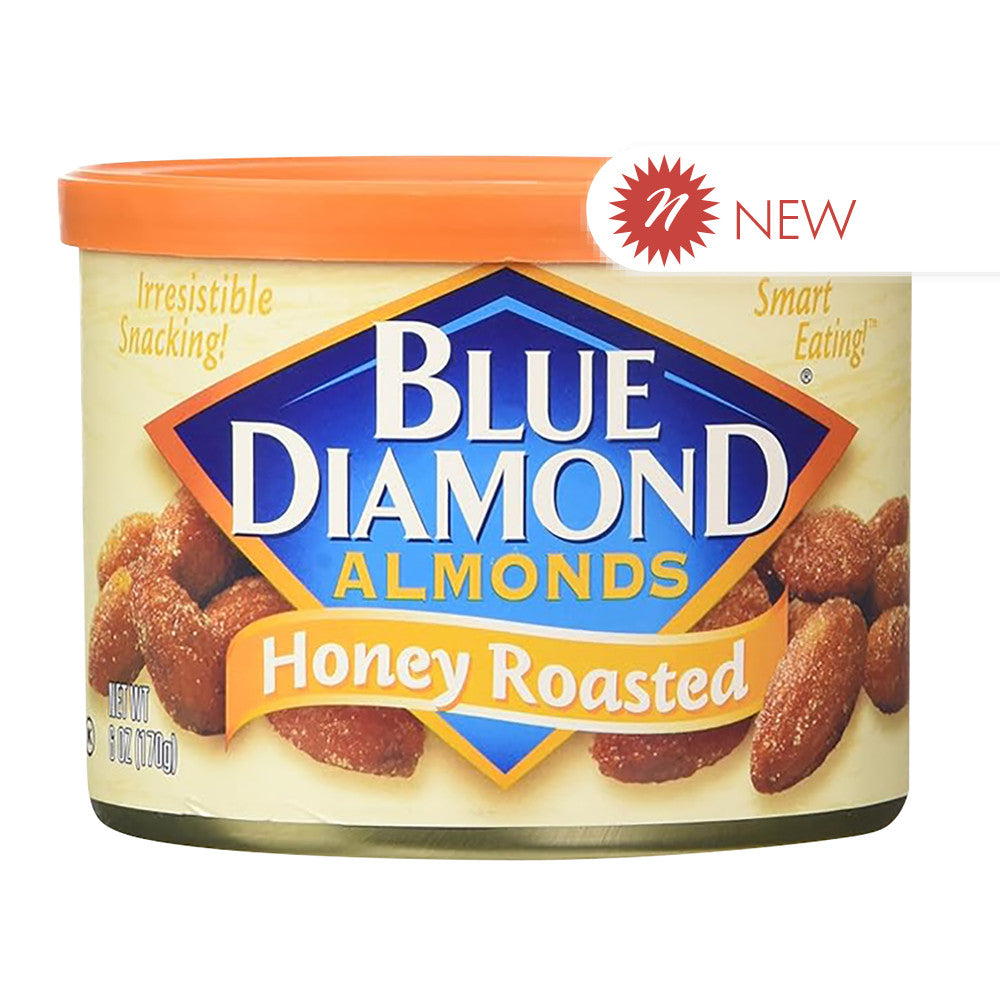 Wholesale Blue Diamond - Almonds - Can Honey Roasted - 6Oz- Bulk