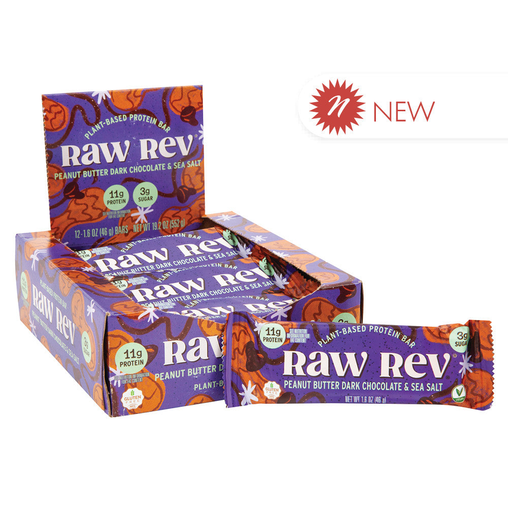 Wholesale Raw Reverie - Bar - Peanut Butter Dark Chocolate Sea Salt - 1.6Oz Bulk