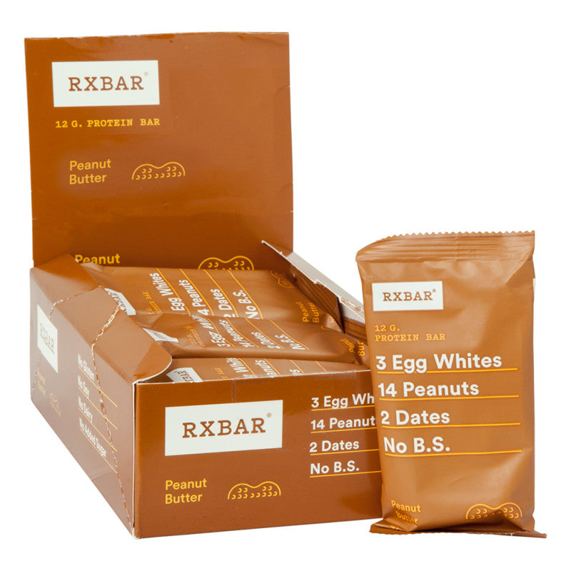 Wholesale Rx Bar Peanut Butter 1.83 Oz Protein Bar - 72ct Case Bulk