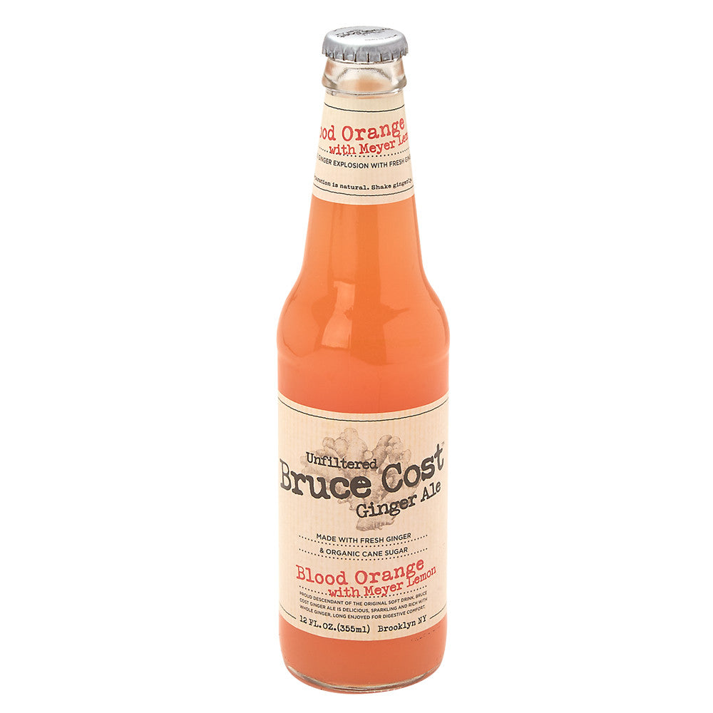 Bruce Cost Blood Orange Meyer Lemon Ginger Ale 12 Oz Bottle