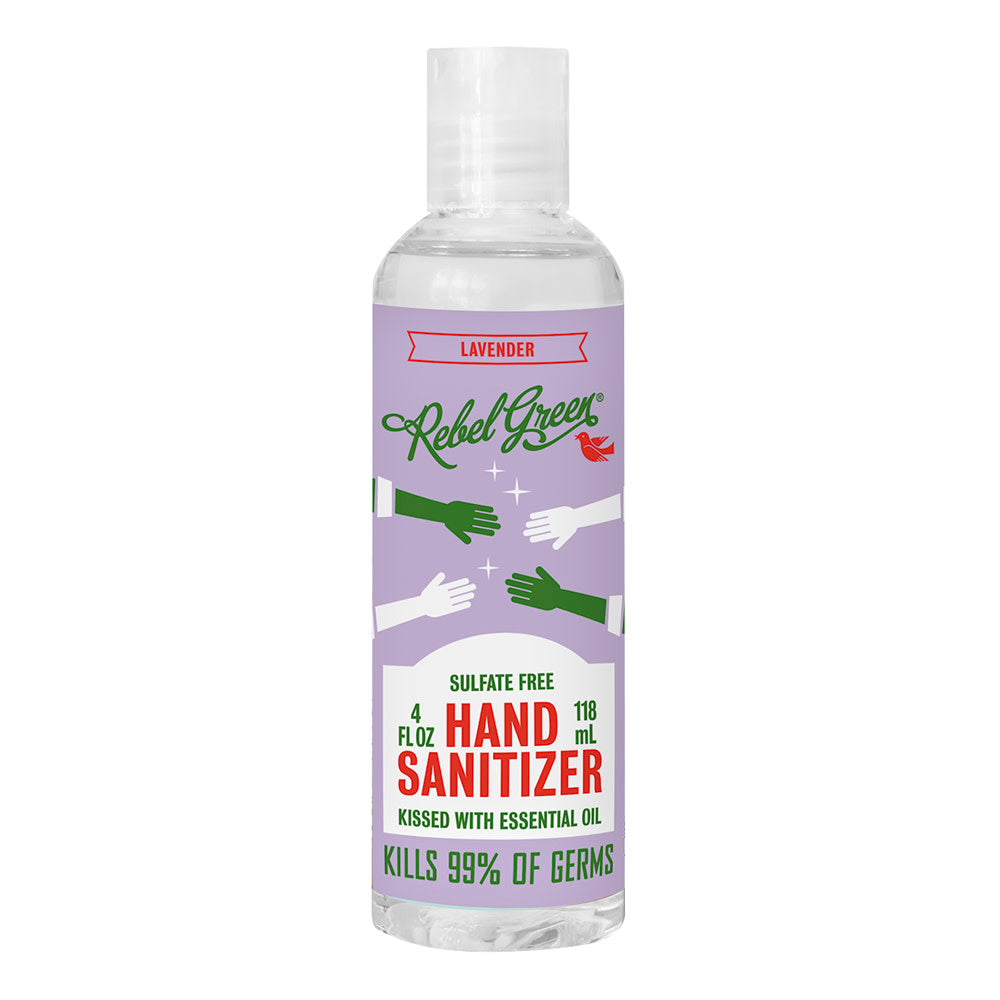 Wholesale Rebel Green Lavender Hand Sanitizer 4 Oz Spray Bulk