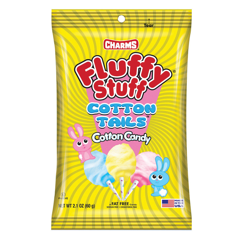 Wholesale Fluffy Stuff Cotton Tails Cotton Candy- Bulk