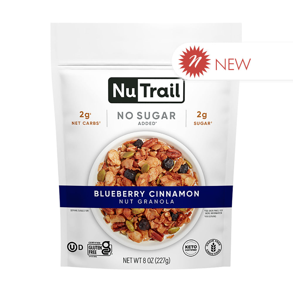 Wholesale Nutrail - Nut Granola - Blueberry Cinnan - 8Oz- Bulk