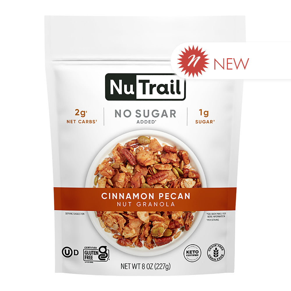 Wholesale Nutrail - Nut Granola - Cinnamon Pecan - 8Oz- Bulk
