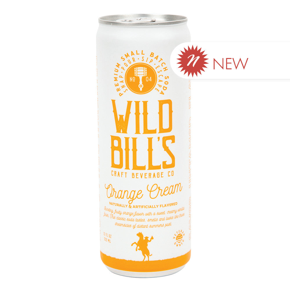 Wholesale Wild Bill'S - Soda Orange Cream - 12Oz- Bulk