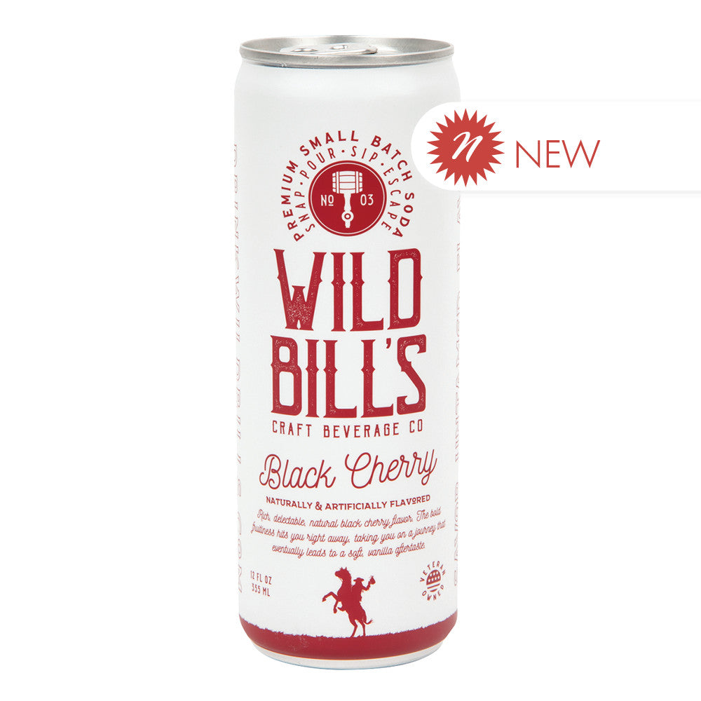 Wholesale Wild Bill'S - Soda Black Cherry - 12Oz- Bulk