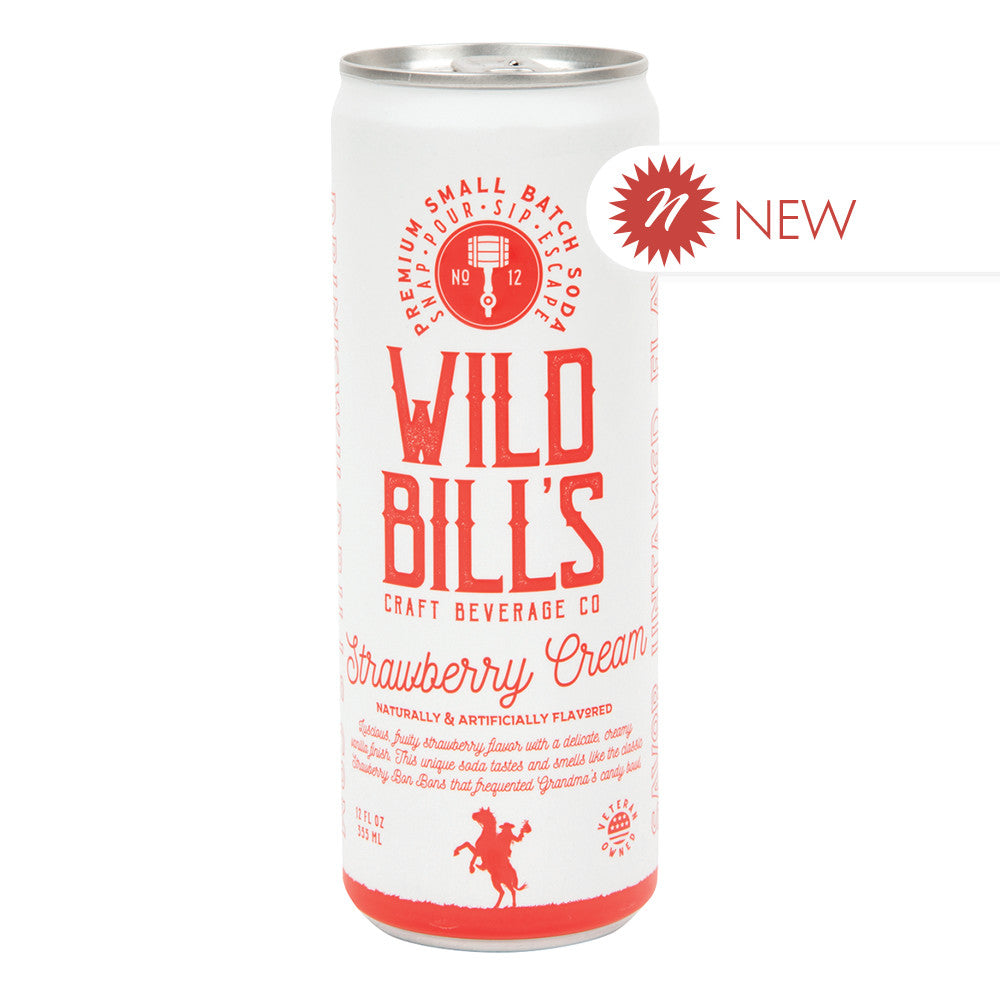 Wholesale Wild Bill'S - Soda Strawberry Cream - 12Oz- Bulk