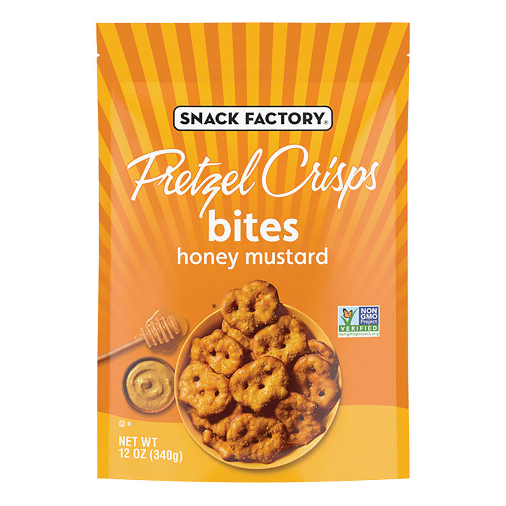 Wholesale Pretzel Crisps Bites Honey Mustard 12 Oz Bag- Bulk